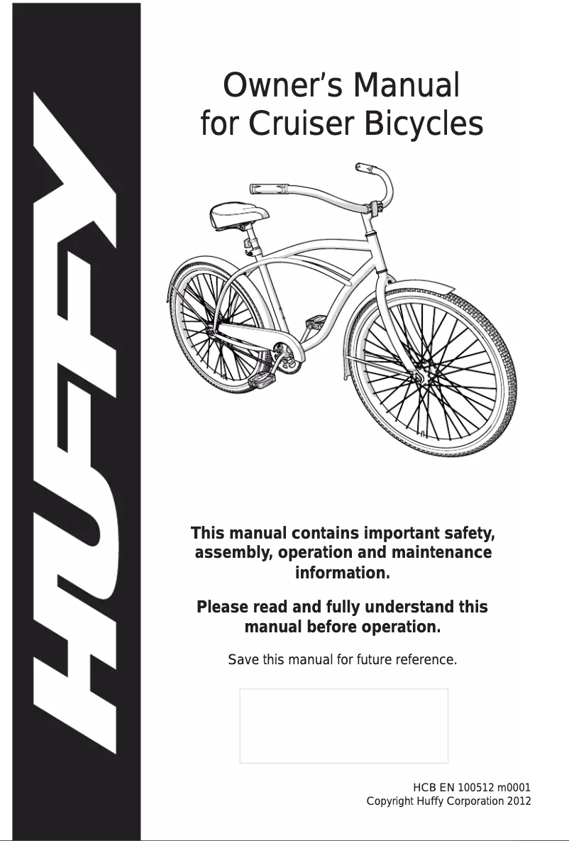 Page 1 de la notice Manuel utilisateur Huffy 700c Supreme