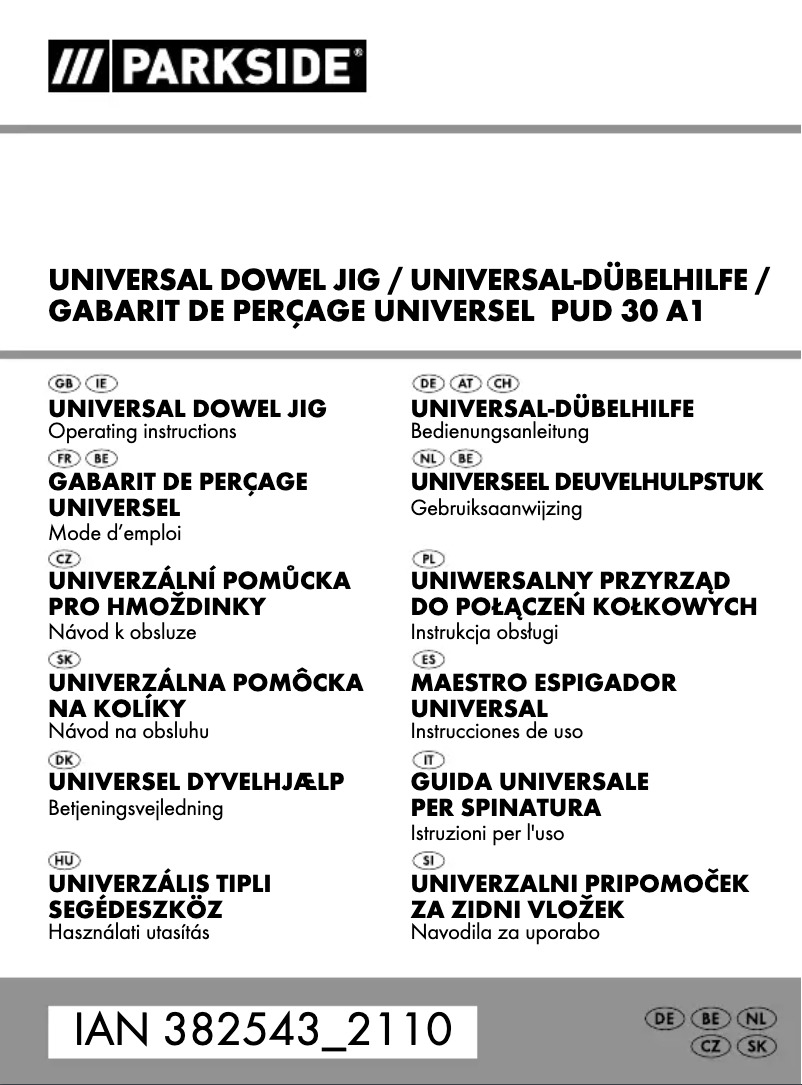 Image de la première page du manuel de l'appareil PUD 30 A1