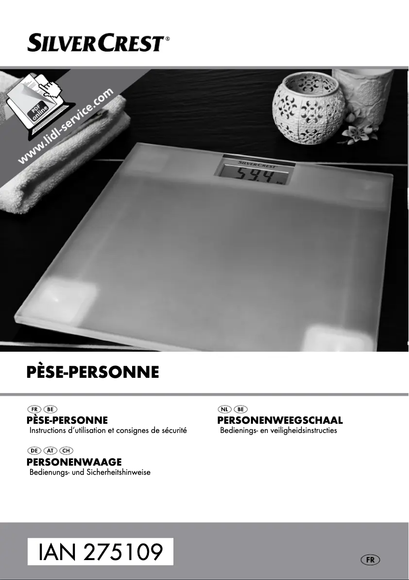 Image de la première page du manuel de l'appareil IAN 275109