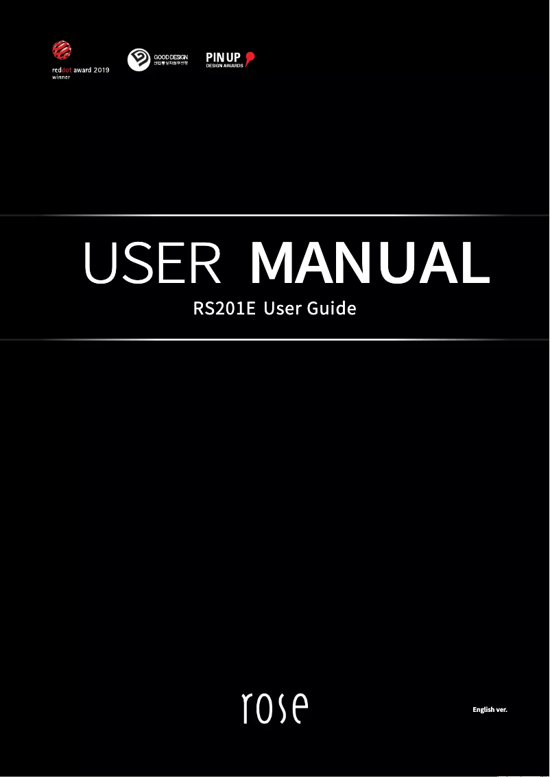 Image de la première page du manuel de l'appareil RS201E