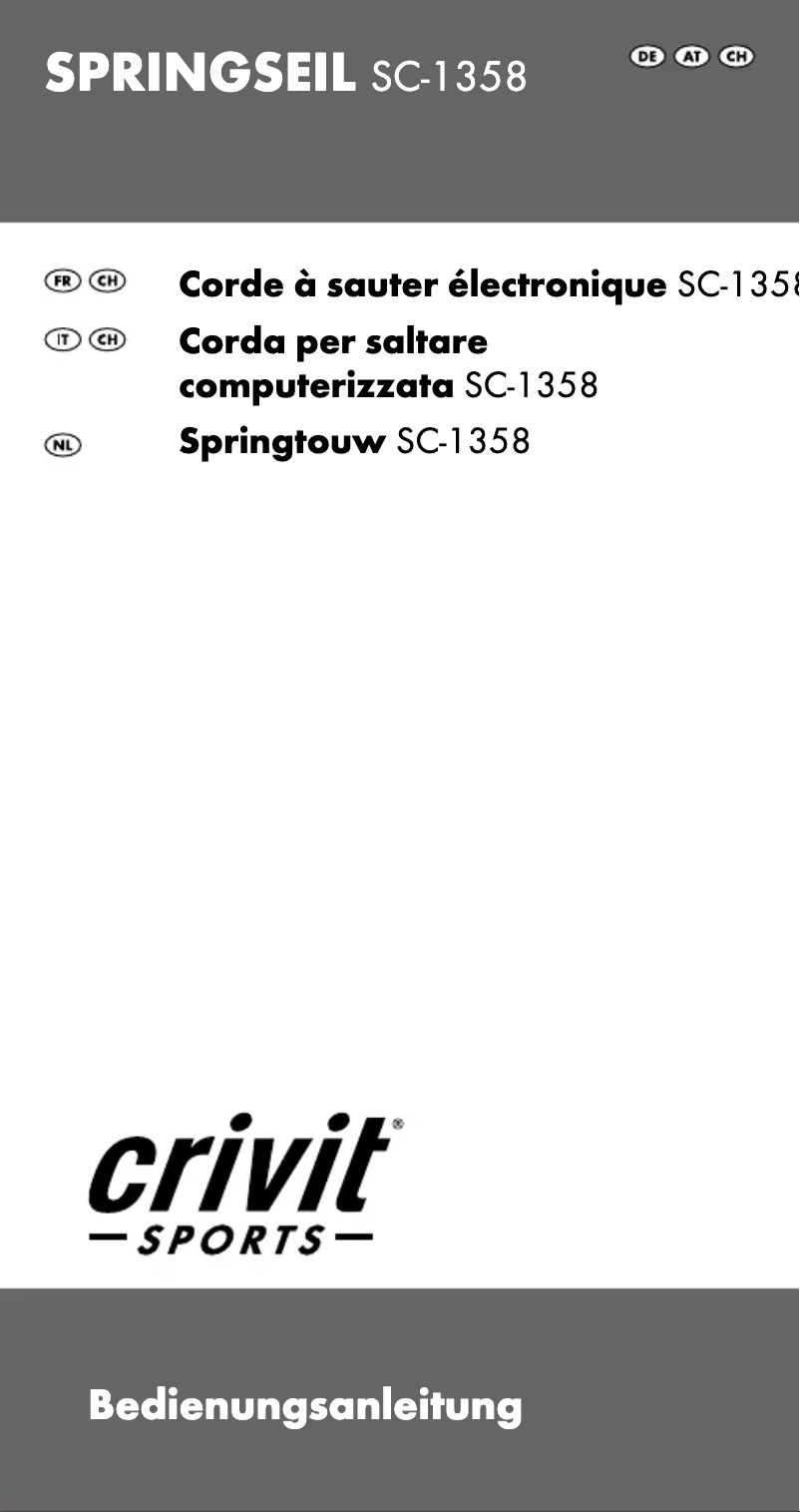 Page 1 de la notice Manuel utilisateur Crivit IAN 57329