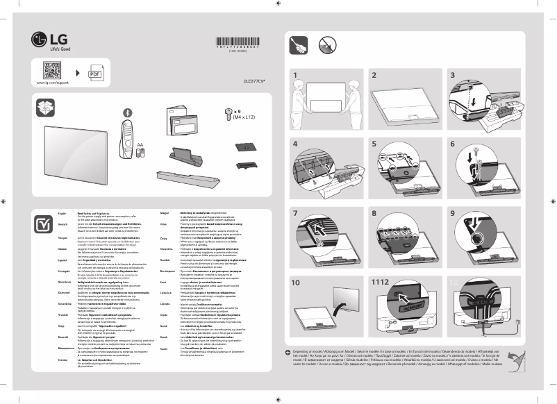 Page 1 de la notice Manuel utilisateur LG OLED77C9