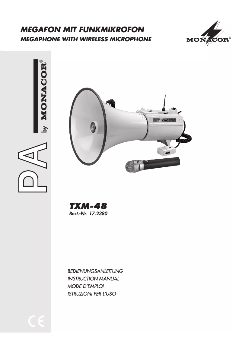 Image de la première page du manuel de l'appareil TXM-48