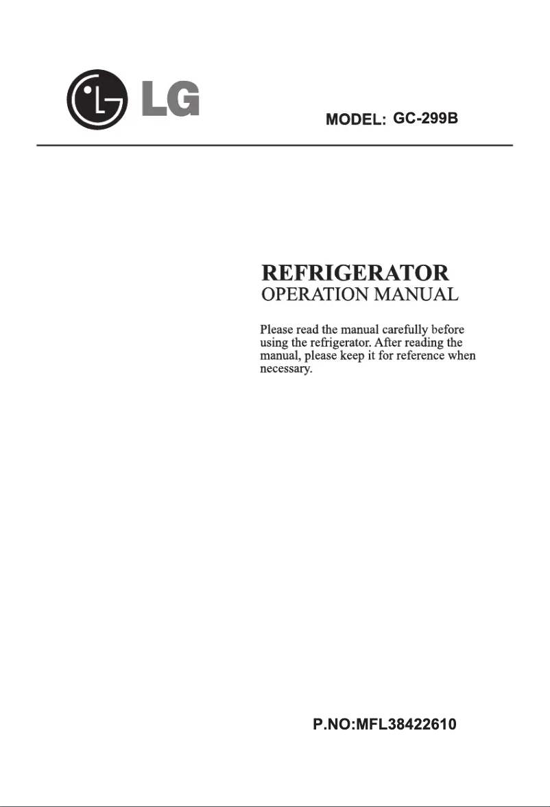 Image de la première page du manuel de l'appareil GC-299B