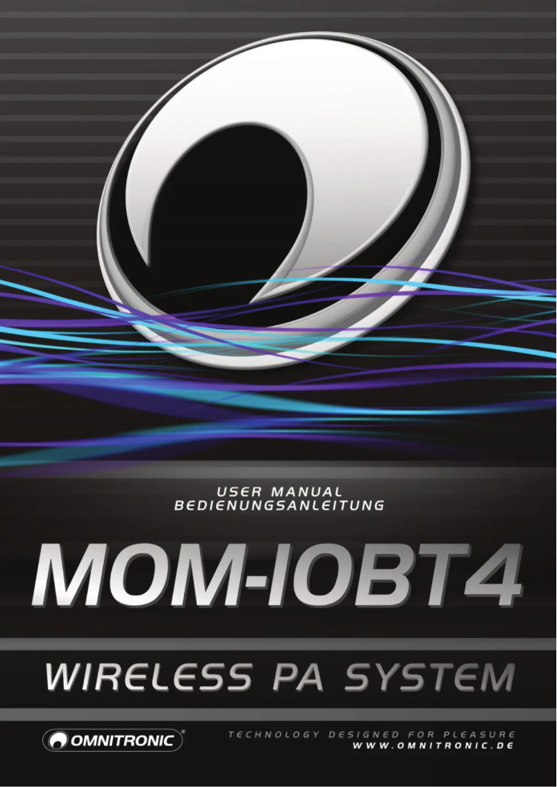 Page n°1 - Manuel utilisateur Omnitronic MOM-10BT4