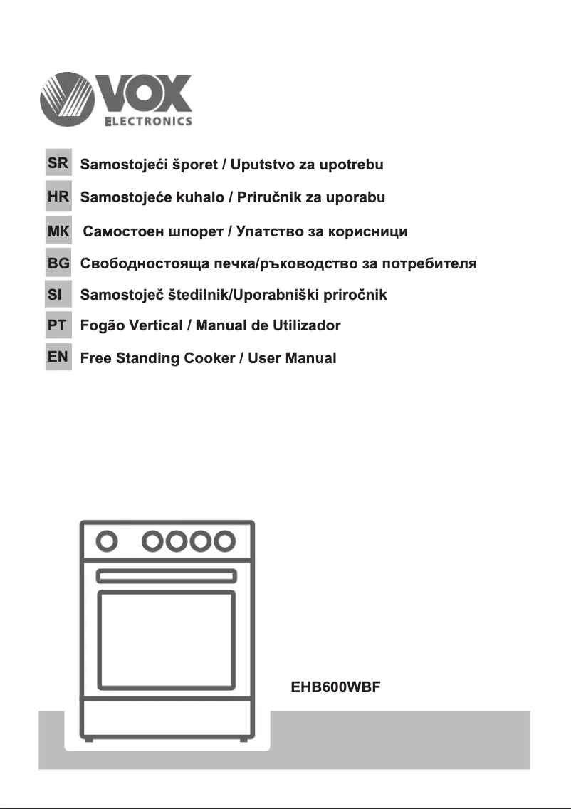Page 1 de la notice Manuel utilisateur VOX EHB 600 WBF