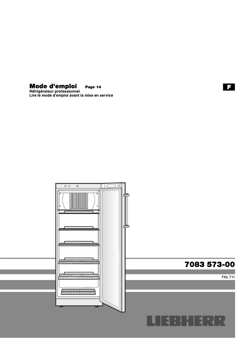 Page n°1 - Manuel utilisateur Liebherr FKvsl 4113 Premium