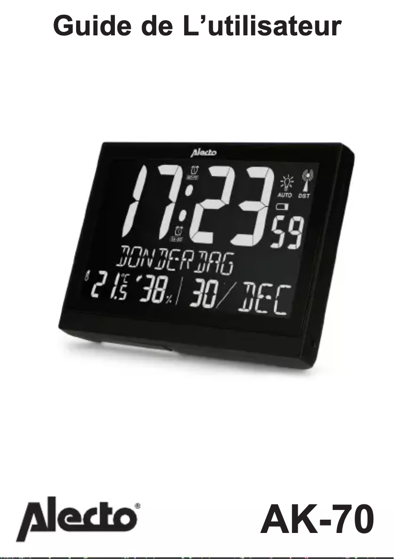 Página 1 del manual Manual de usuario Alecto AK-70