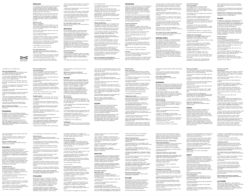 Page 1 de la notice Mode d'emploi Ikea DEJE