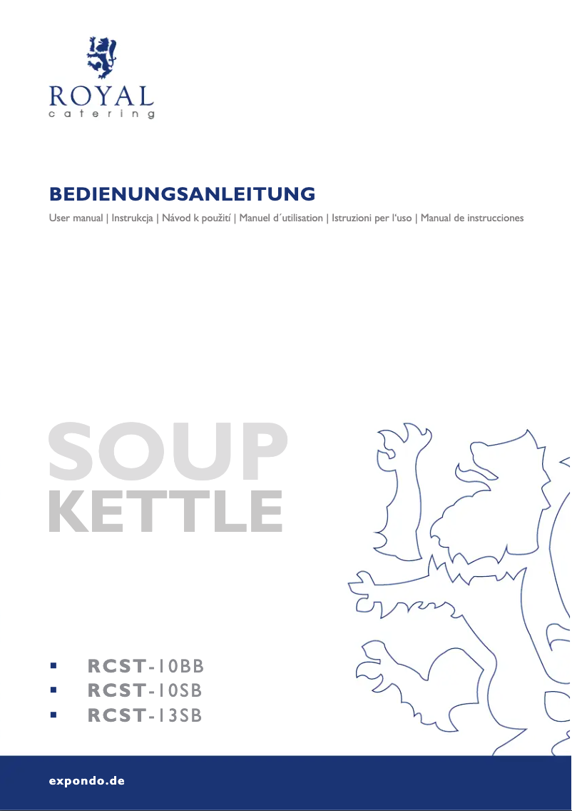 Image de la première page du manuel de l'appareil RCST-10SB