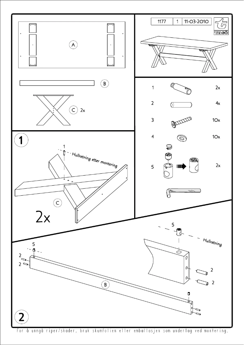 Página 1 del manual Manual de usuario Talgø Cross