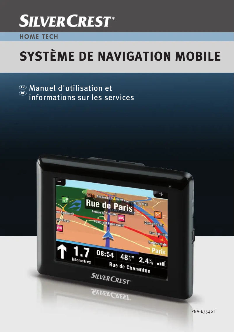 Image de la première page du manuel de l'appareil PNA-E3540T