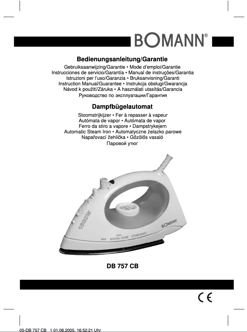 Page 1 of the manual User Manual Bomann DB 757 CB