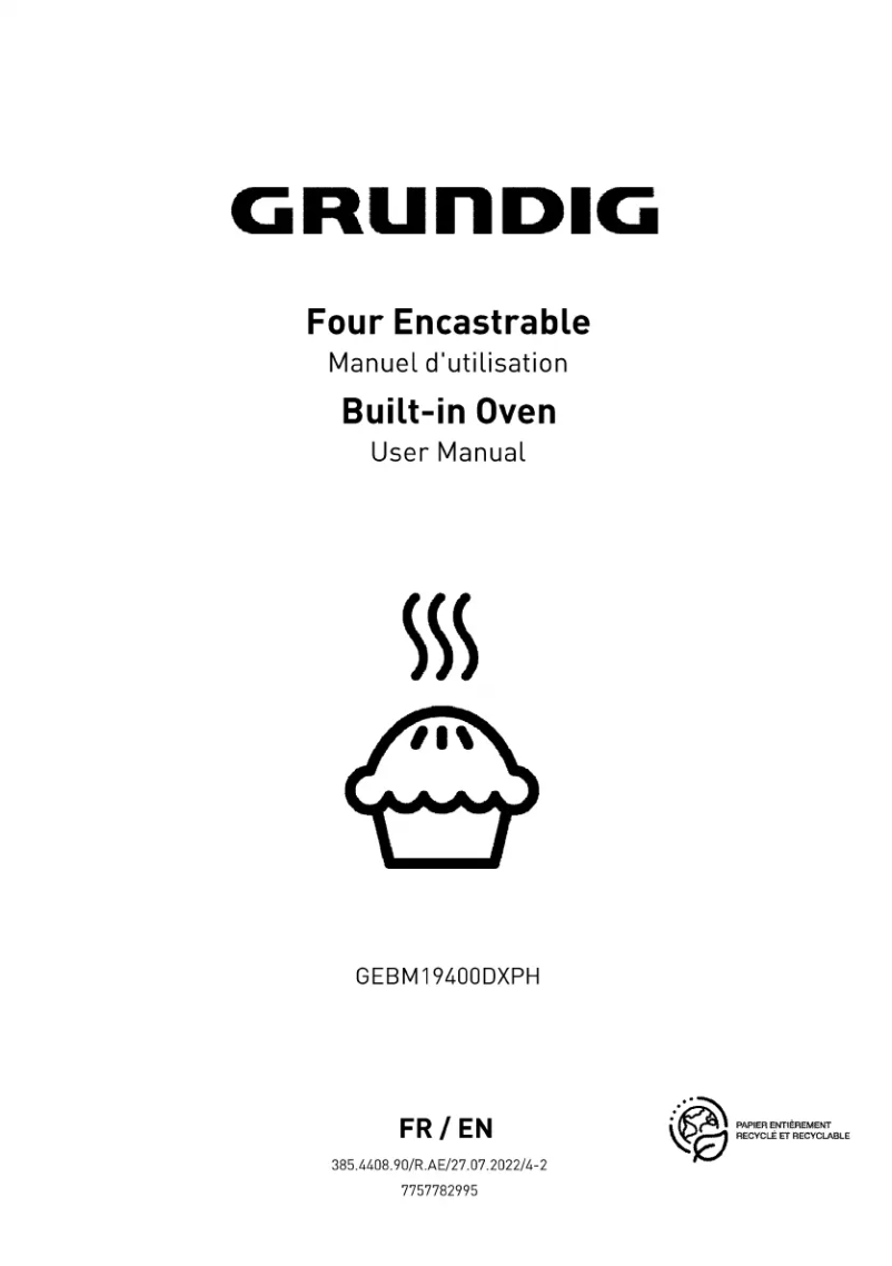 Page n°1 - Manuel utilisateur Grundig GEBM19400DXPH