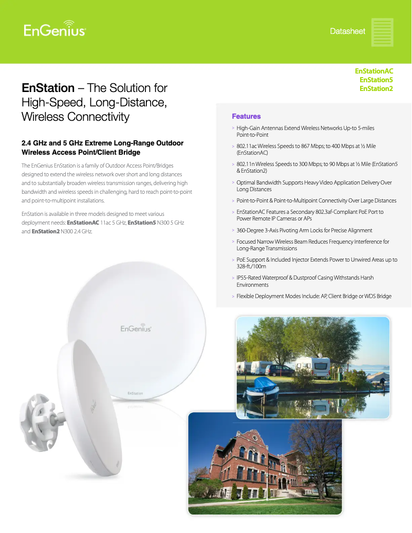 Page n°1 - Manuel utilisateur EnGenius ENStationAC