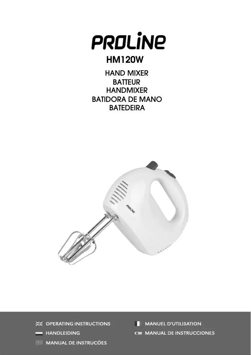 Page 1 de la notice Manuel utilisateur Proline HM120W
