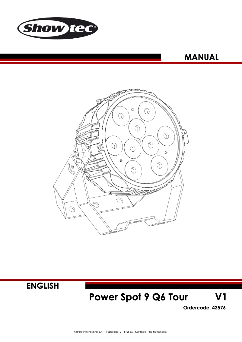 Image de la première page du manuel de l'appareil Power Spot 9 Q6 Tour