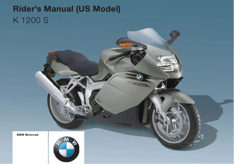 Page 1 de la notice Manuel utilisateur BMW K 1200 S (2004)