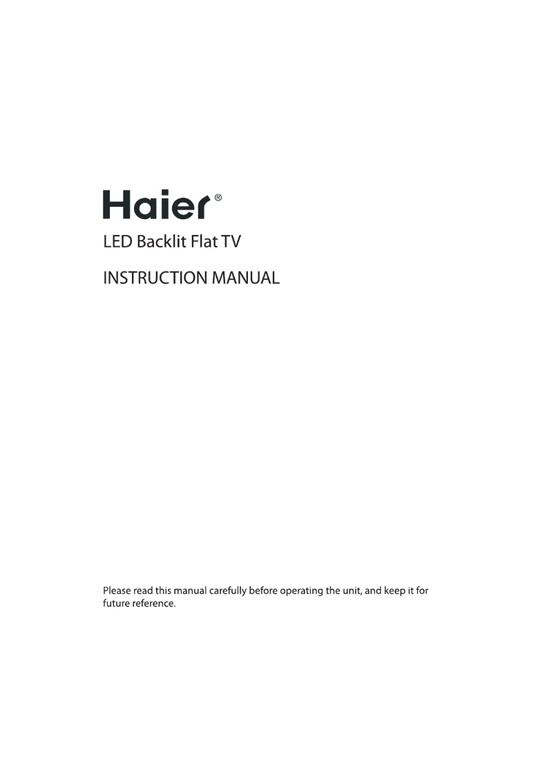Page n°1 - Manuel utilisateur Haier LE32G610CF