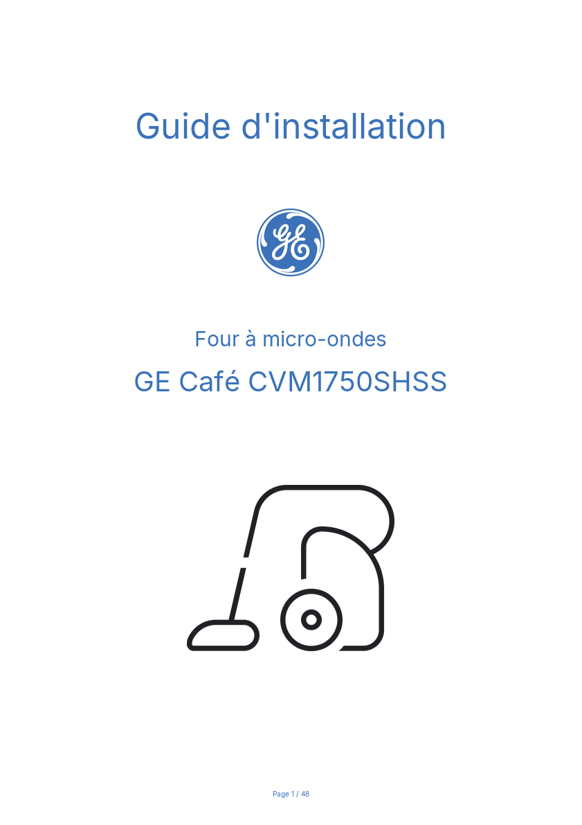 Image de la première page du manuel de l'appareil Café CVM1750SHSS