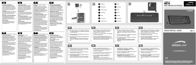 Page n°1 - Manuel utilisateur Speed-Link Meta SL-6430
