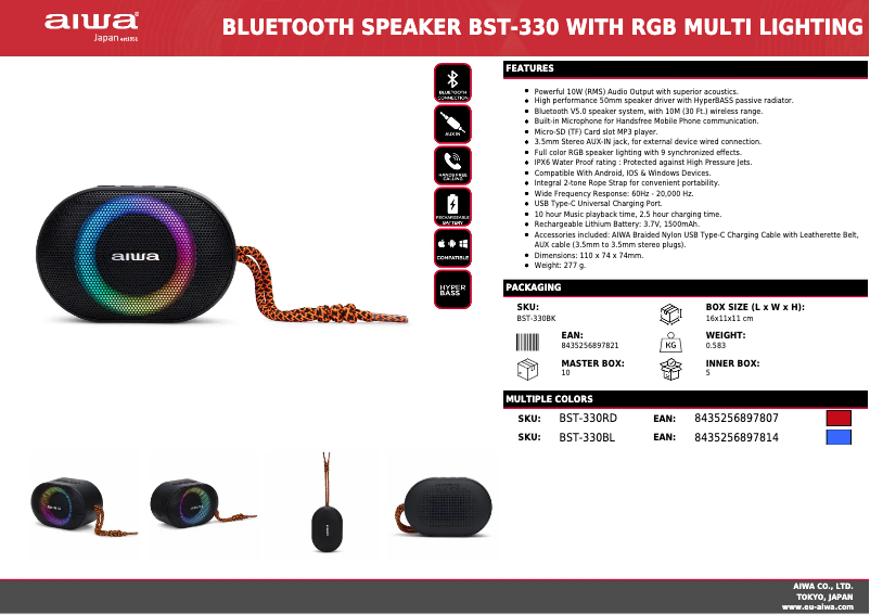 Image de la première page du manuel de l'appareil BST-330BK