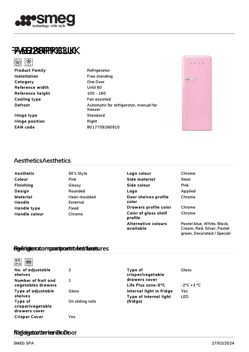 Image de la première page du manuel de l'appareil FAB28RPK3UK