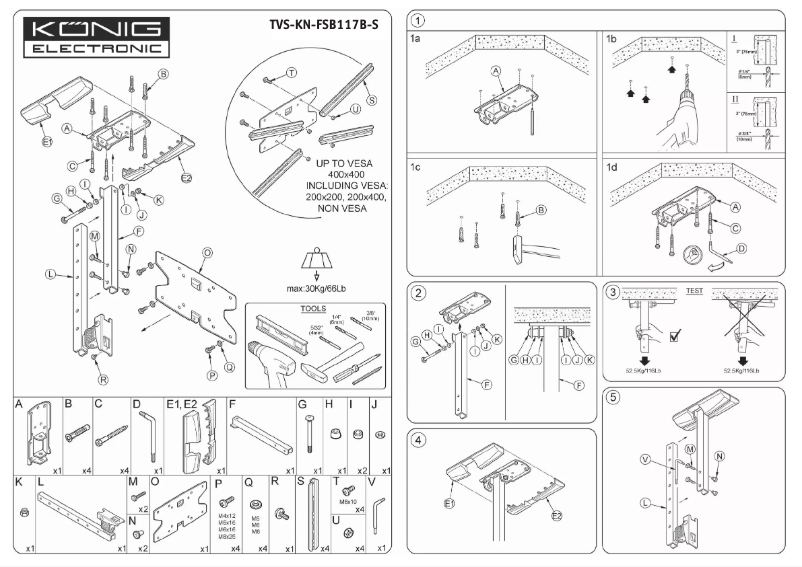 Image de la première page du manuel de l'appareil TVS-KN-FSB117S