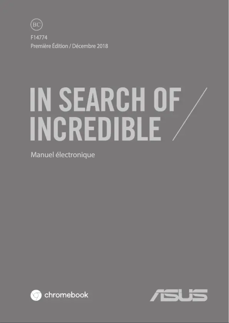 Image de la première page du manuel de l'appareil Chromebook C403