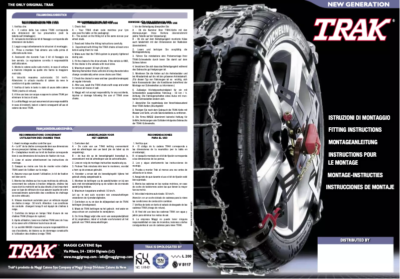 Page n°1 - Manuel utilisateur Trak Tourisme