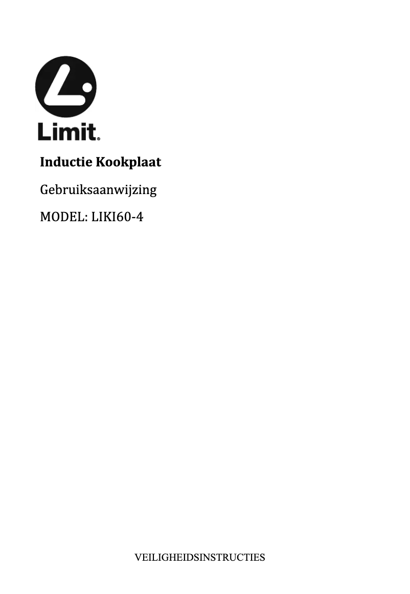 Page n°1 - Manuel utilisateur Limit LIKI60-4