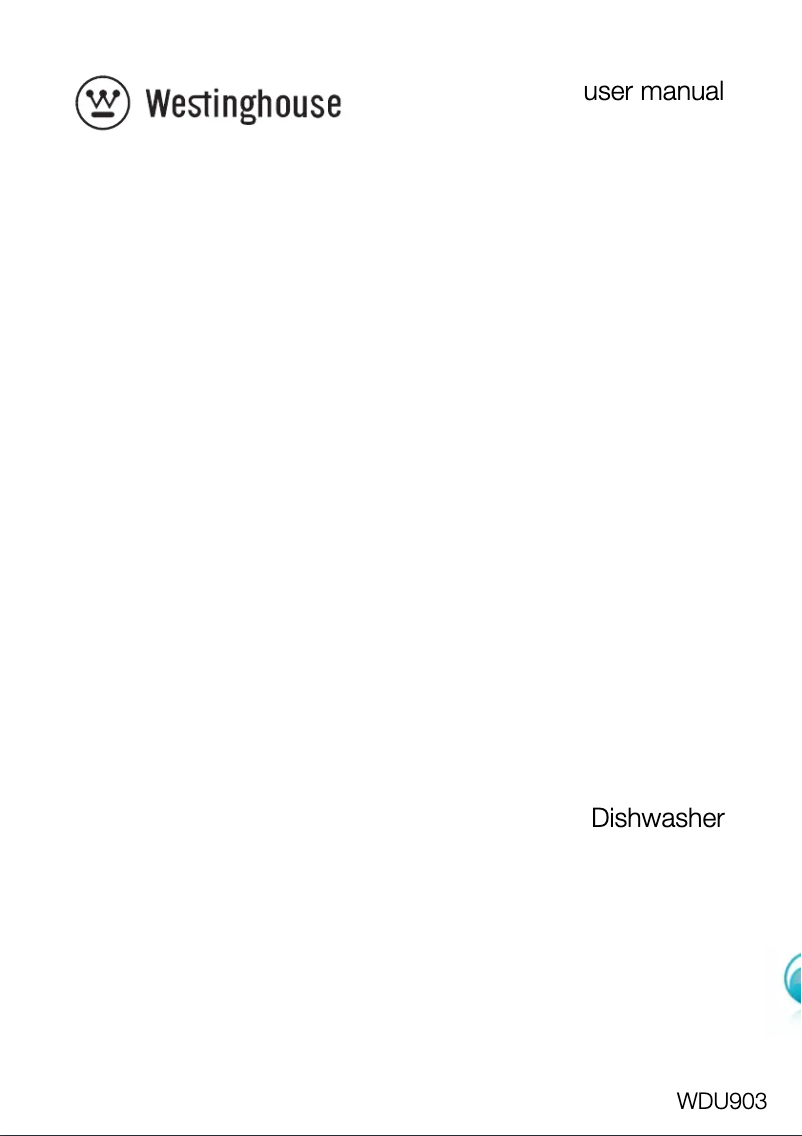 Page n°1 - Manuel utilisateur Westinghouse WDF901SA