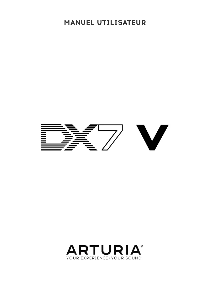 Image de la première page du manuel de l'appareil DX7 V