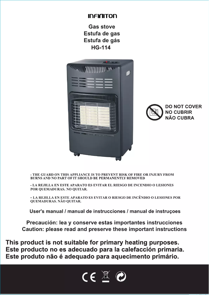 Page n°1 - Manuel utilisateur Infiniton HG-114