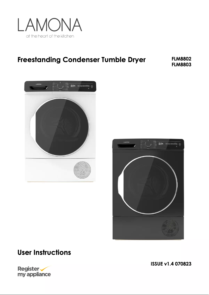 Image de la première page du manuel de l'appareil FLM8803