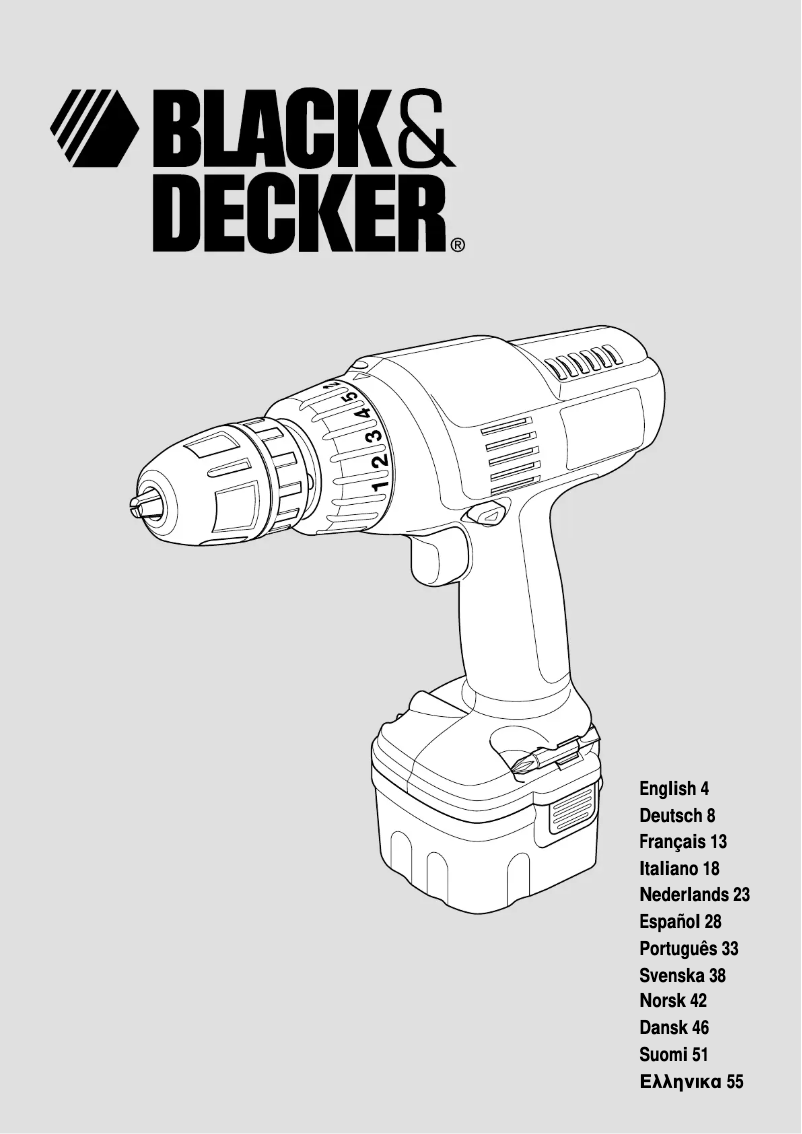 Page n°1 - Manuel utilisateur Black & Decker KC12