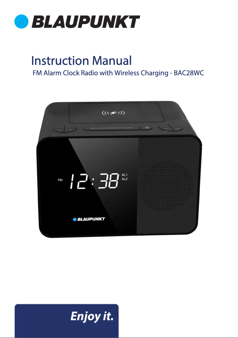 Page 1 de la notice Manuel utilisateur Blaupunkt BAC28WC