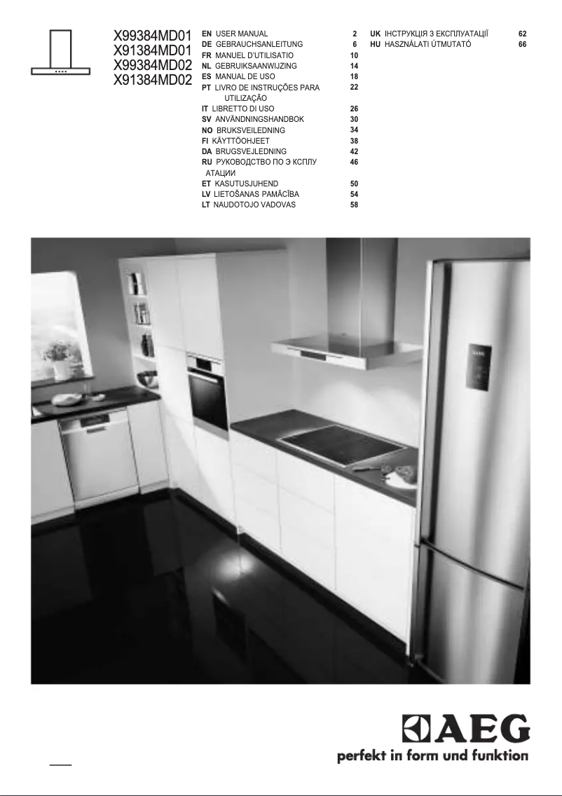 Página 1 del manual Manual de usuario AEG X91384MD02