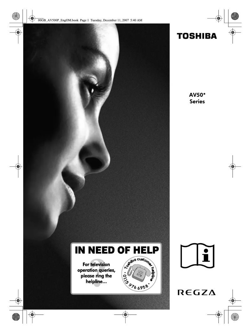 Page 1 de la notice Manuel utilisateur Toshiba 42AV505D