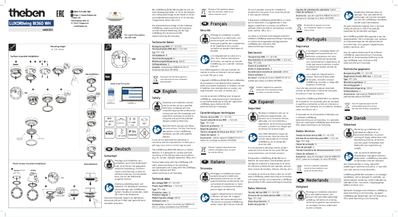Page n°1 - Manuel utilisateur Theben LUXORliving BI360
