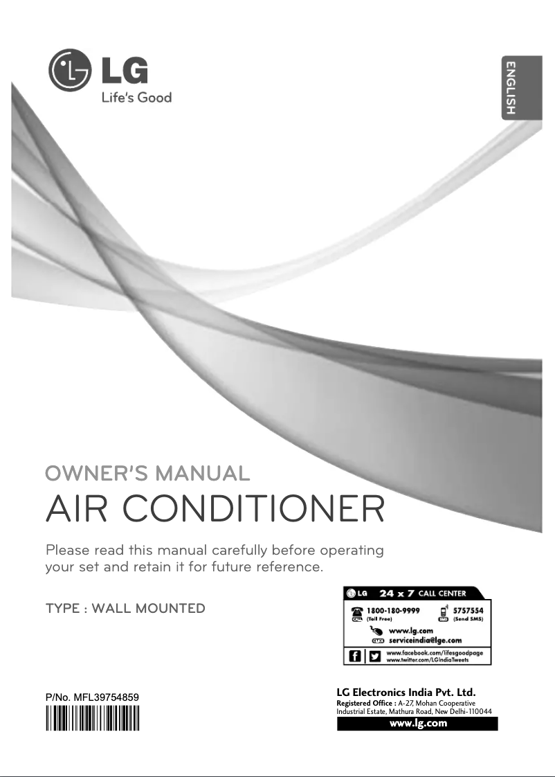 Page n°1 - Manuel utilisateur LG LSU5ZR2M