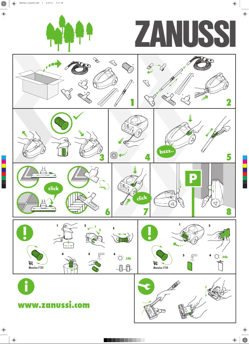 Page n°1 - Manuel utilisateur Zanussi ZAN1800