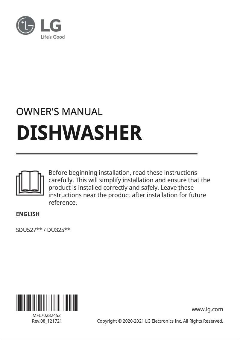 Image de la première page du manuel de l'appareil SDU527HS