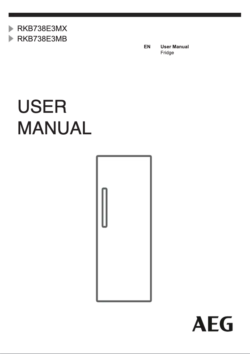 Page 1 de la notice Manuel utilisateur AEG RKB738E3MX