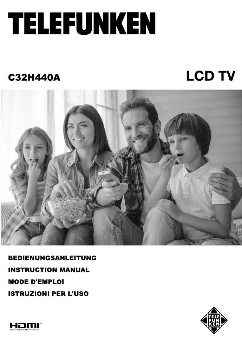 Page n°1 - Manuel utilisateur Telefunken C32H440A