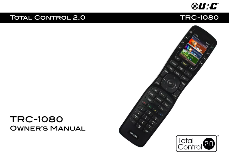 Image de la première page du manuel de l'appareil TRC-1080