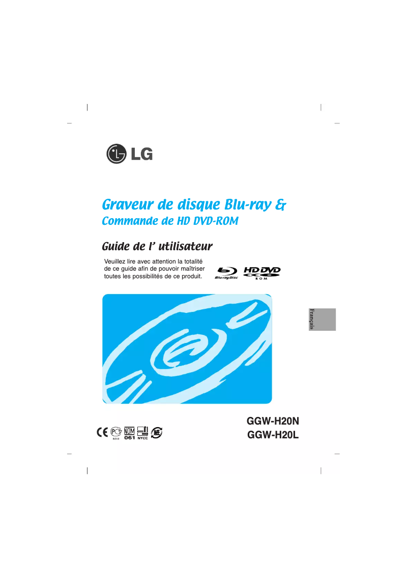 Page 1 de la notice Manuel utilisateur LG GGW-H20LAUARXXB