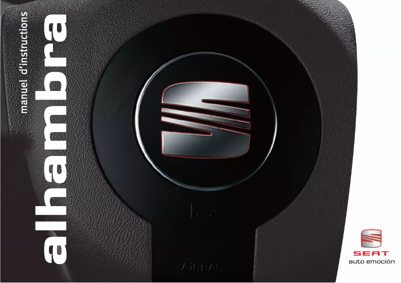 Page 1 de la notice Manuel utilisateur Seat Alhambra (2005)