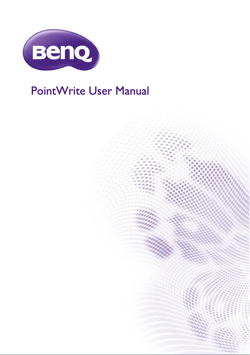 Page n°1 - Manuel utilisateur BenQ PointWrite