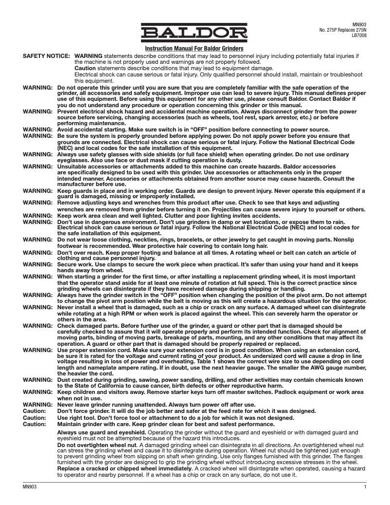 Page n°1 - Manuel utilisateur ABB 7B1022W